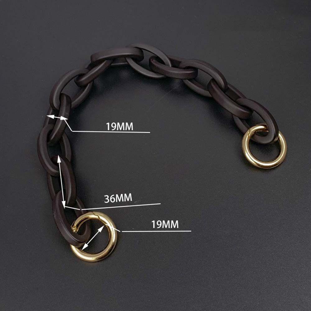 Dây Đeo Túi Xách Bằng Nhựa Acrylic Màu Đen Thay Thế DIY