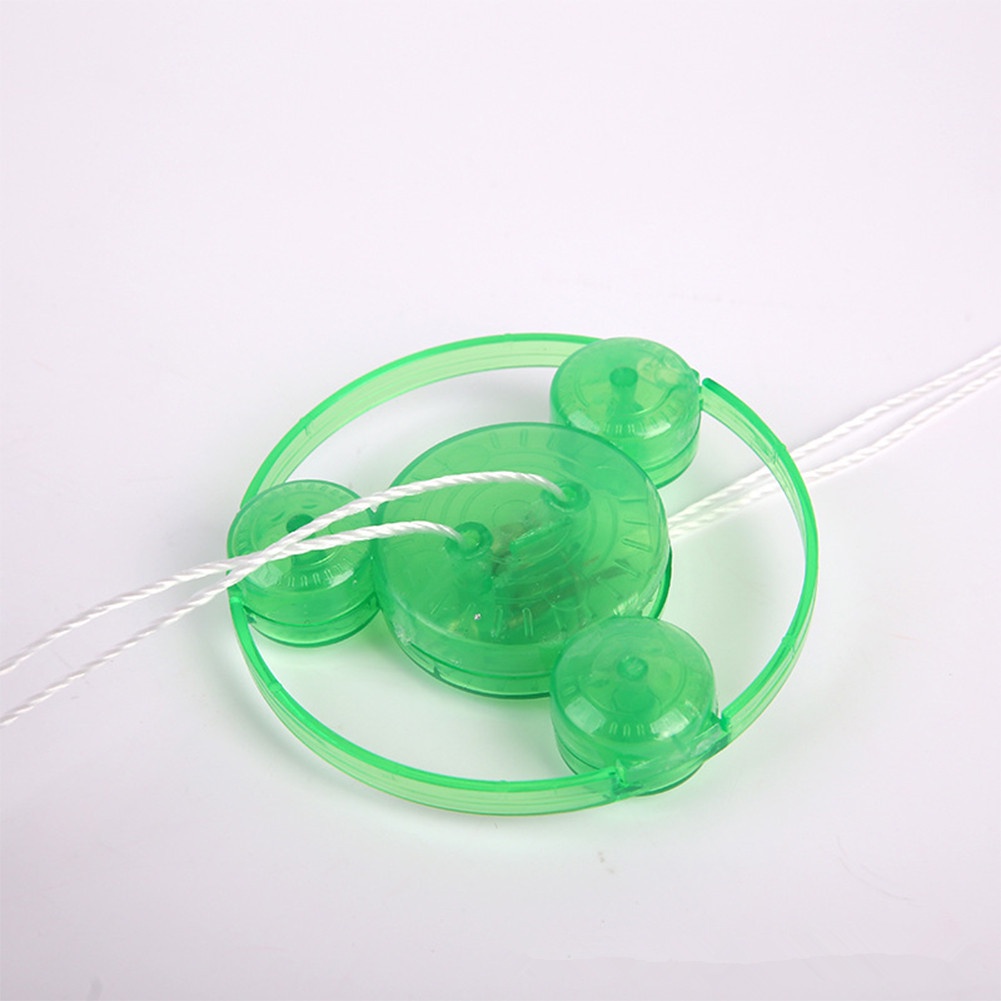 Nkodok Trẻ em Kéo tay Đồ chơi Bánh đà nhấp nháy Đèn LED Ánh sáng lên Đèn nháy Đồ chơi con quay hồi chuyển