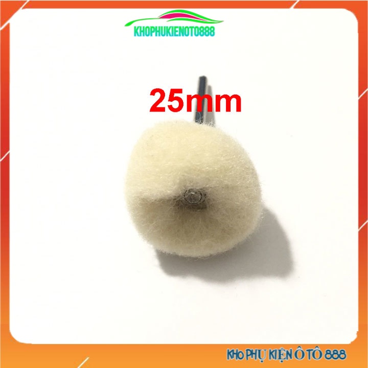 Đầu len đánh bóng trục 3mm cho kim loại, trang sức, viền điện thoại đầu trụ tròn nón
