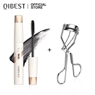 Set Mascara+ Dụng Cụ Bấm Mi QIBEST Trang Điểm Làm Đẹp Mắt Bền Màu 45g