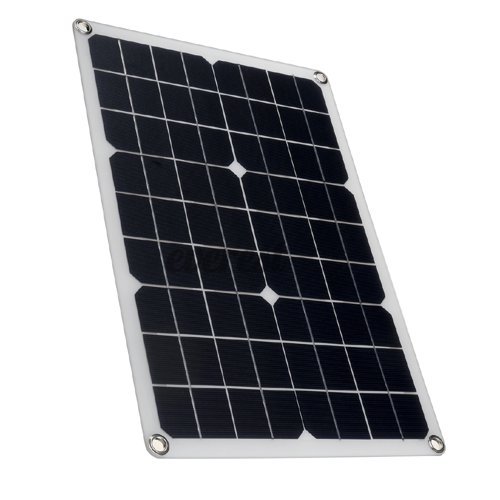 60W Semi-Flexible Solar Panel With 30A Solar Charger Controller Waterproof High Efficiency USB Monocrystalline Solar Power Kit for Home/Outdoor | BigBuy360 - bigbuy360.vn
