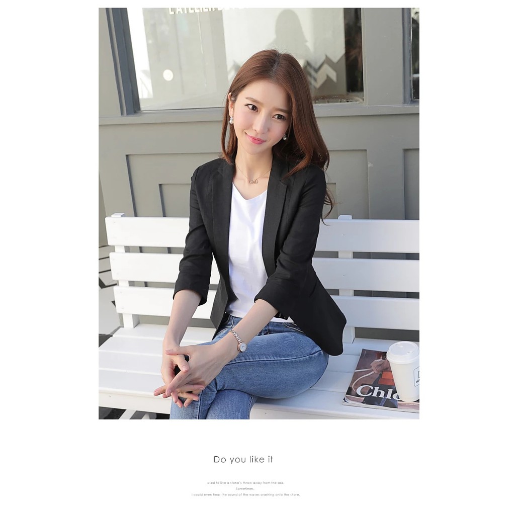 ÁO VEST BLAZER TAY LỬNG CÔNG SỞ PHONG CÁCH HÀN QUỐC