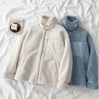 (ORDER) Áo khoác lông cổ dựng