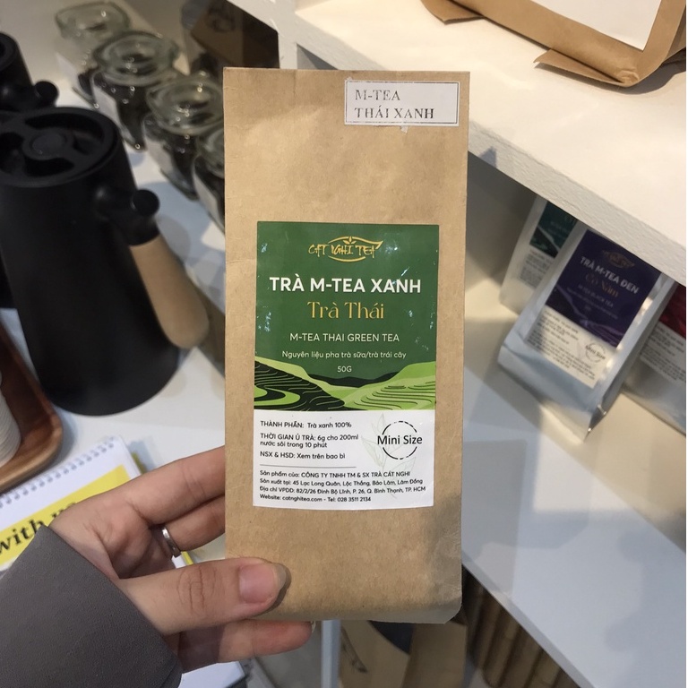 Trà xanh CAT NGHI TEA - Nguyên liệu chuẩn pha trà sữa và trà trái cây thơm ngon