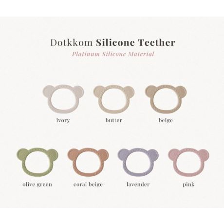 Gặm nướu Dottodot x Tgm nội địa Hàn hình gấu mẫu mới cho bé - Made In Korea