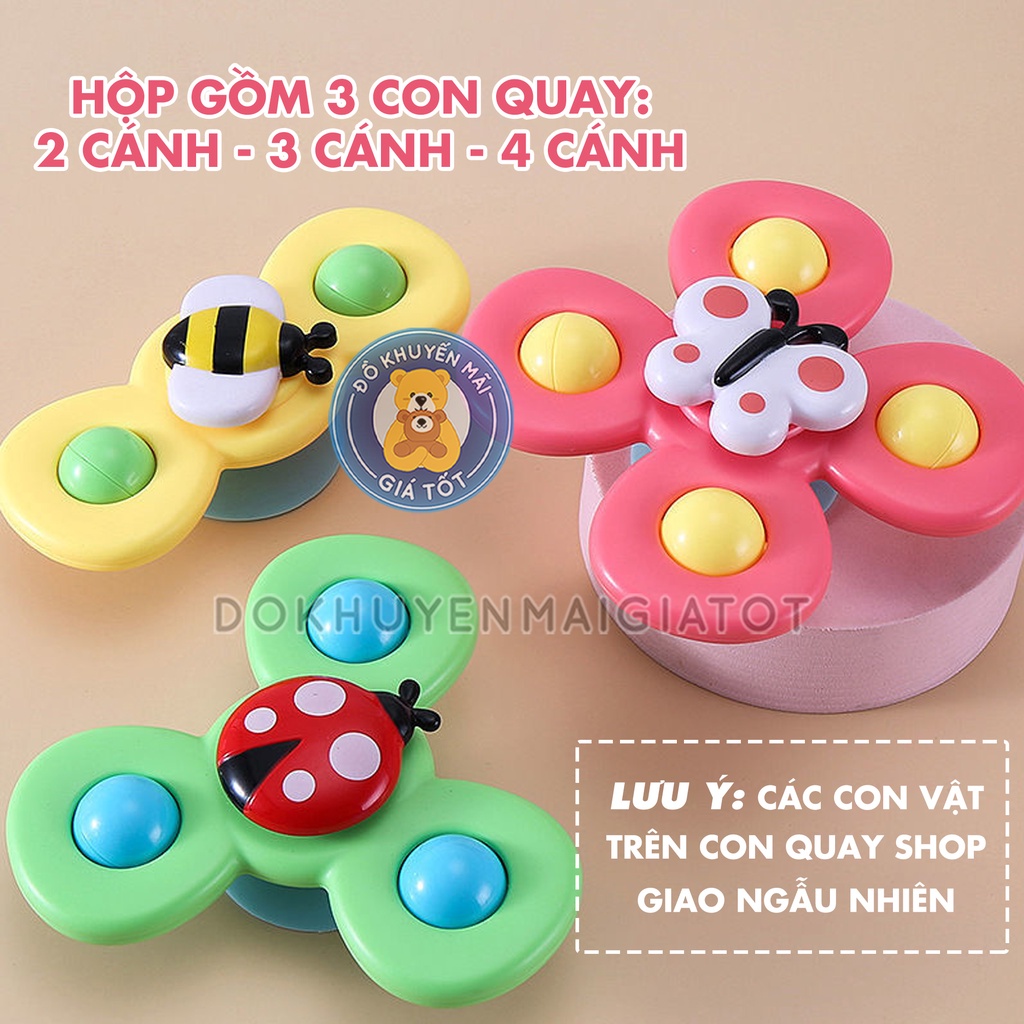 Bộ đồ chơi con quay cho bé  dán tường spinner kiểu dáng hoạt hình nhiều màu sắc, âm thanh vui nhộn