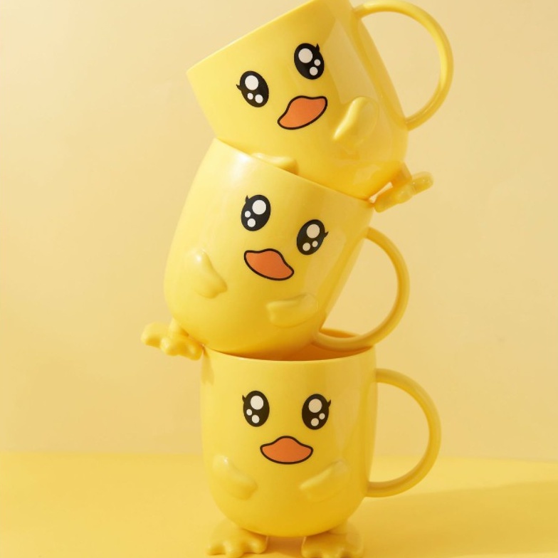 Set Khay Vịt Vàng KIDWOW Gồm Khay Bát Cốc Thìa Nĩa Đáng Yêu Cho Bé Ăn Dặm