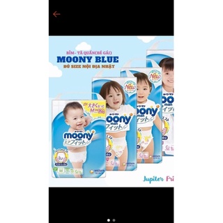 Bỉm Moony Nội địa tiêu chuẩn tã quần/dán NB90/S86/M64/M58/L54/L44/XL38