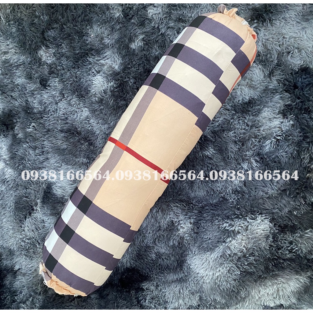TRỌN BỘ COTTON POLY 5 MÓN CHĂN PHAO DÀY DẶN HÀNG VN KẺ BURBERRY - ĐỦ KÍCH THƯỚC