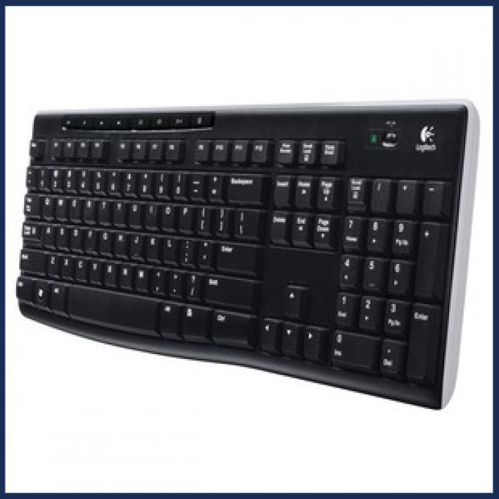 Bàn Phím Không Dây Logitech K270 Cho Máy Tính, Laptop Wireless - Bảo hành chính hãng 12 tháng
