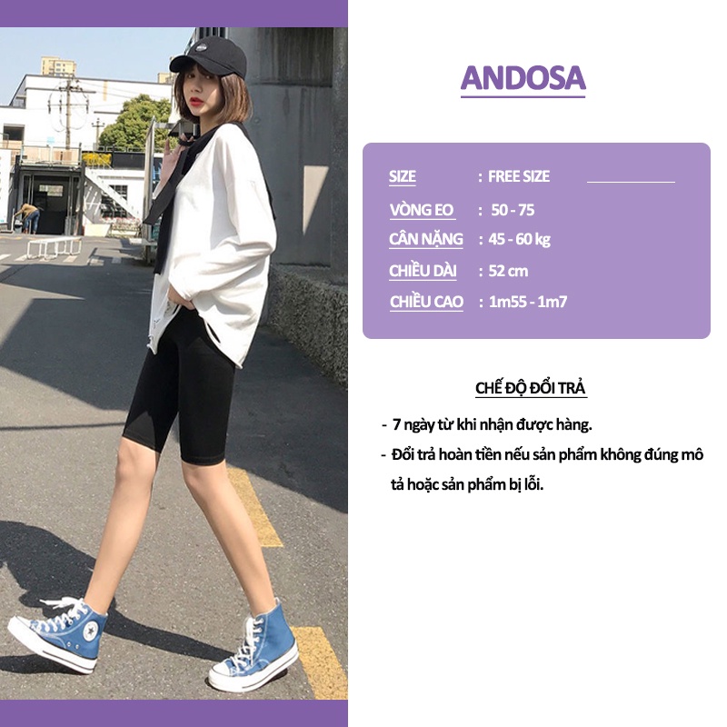 Quần legging nữ lửng ngố có túi HffM cao cấp thun cotton dày dặn cạp cao nâng mông ANDOSA HM04