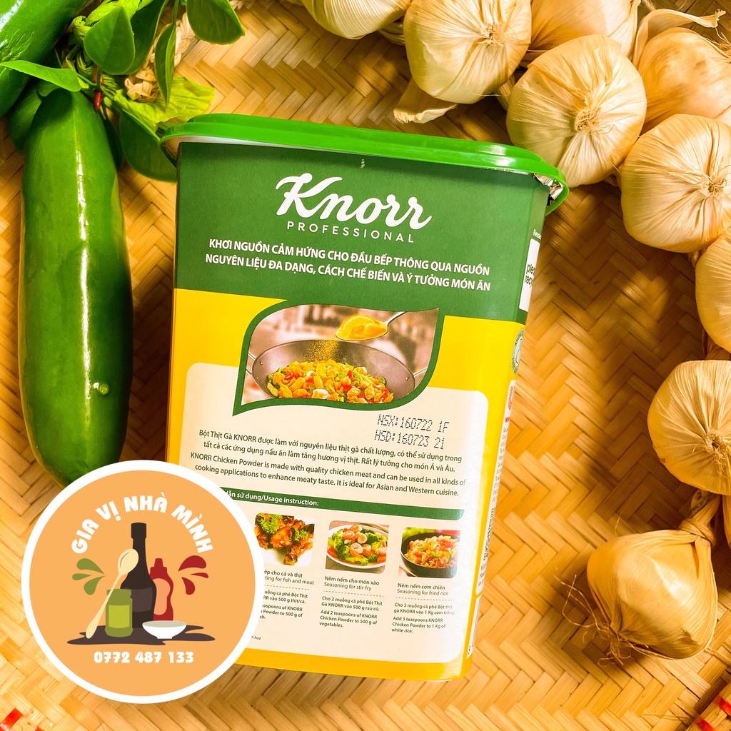 BỘT NÊM THỊT GÀ KNORR - LOẠI  500GR- HỦ 1KG