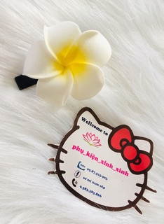 Kẹp tóc, cột tóc hoa sứ 4 cm