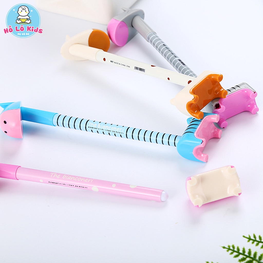 Bút viết hình hươu cao cổ có chân đáng yêu để bàn Hồ Lô Kids