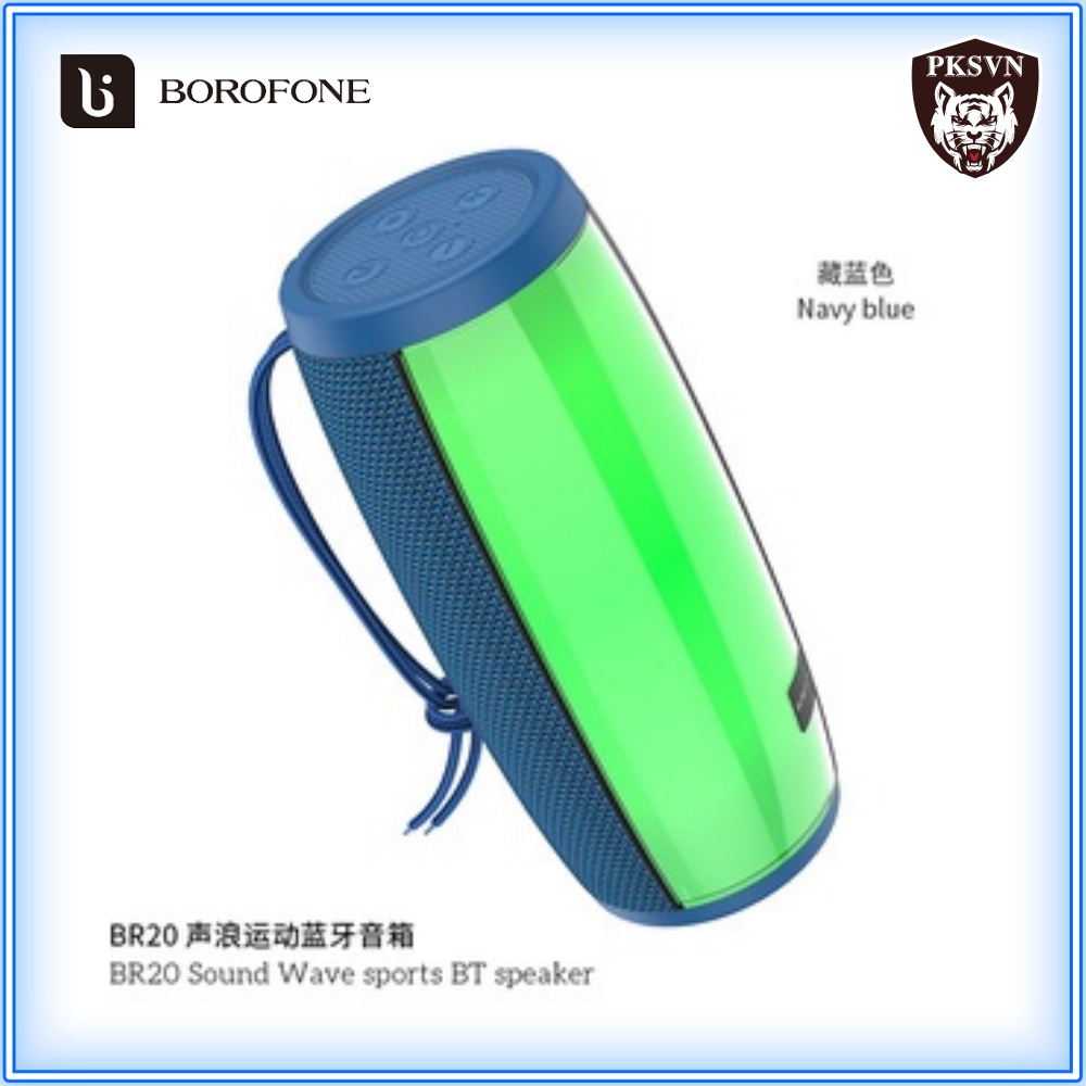 Loa Bluetooth V5.0 Chính Hãng BOROFONE BR20 - Loa Không Dây Di Động hiệu ứng LED, Âm Thanh Sống Động - Bảo Hành 12T
