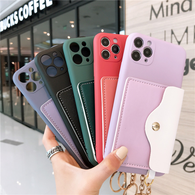 Ốp lưng iphone Ốp Lưng Điện Thoại Chống Sốc Có Ngăn Đựng Thẻ Dành Cho Iphone 11 Pro Max Xr Xsmax 7plus 6splus Se2020 case iPhone