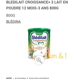 Sữa bột Bledina số 3 Pháp - hộp 900g (1-3 tuổi)