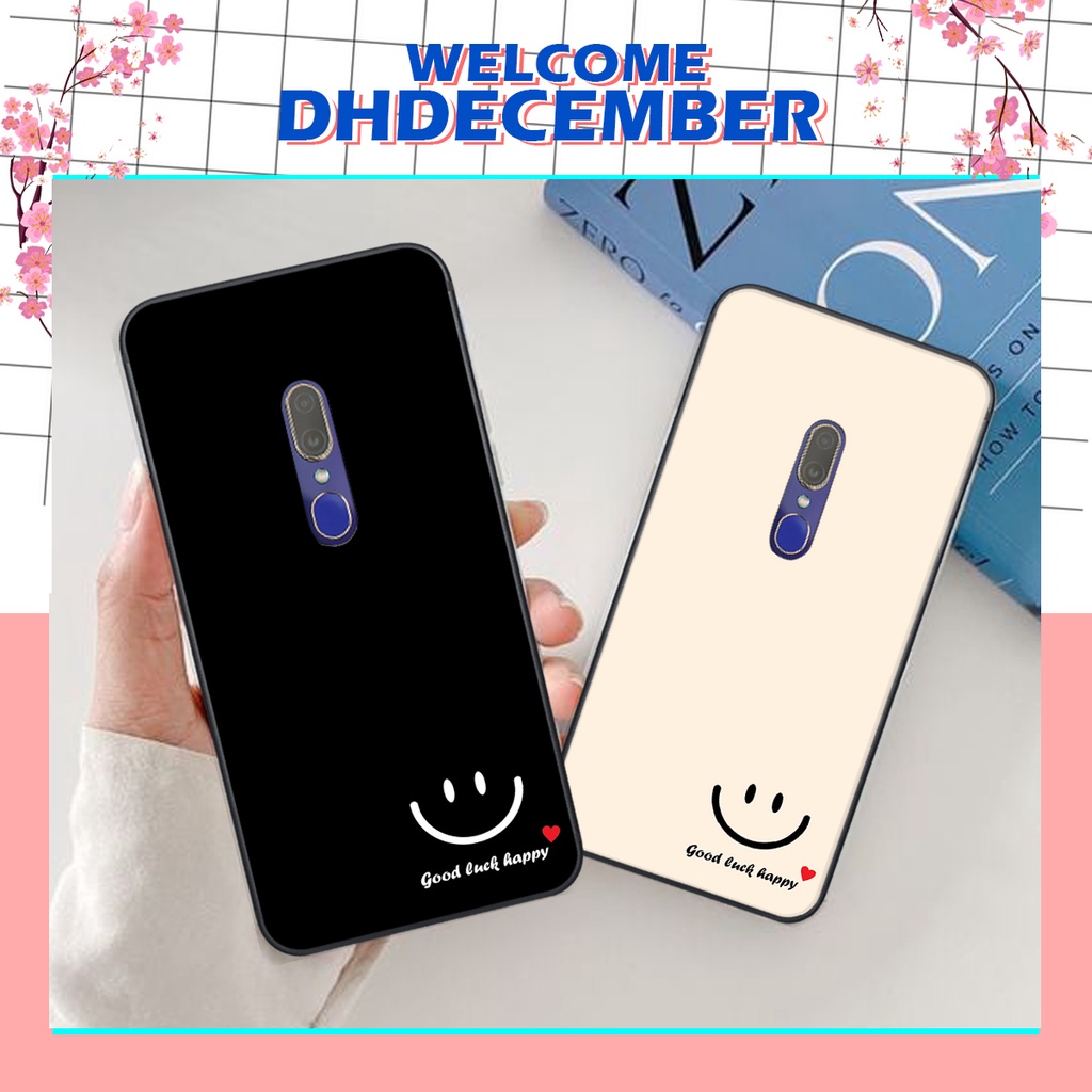 Ốp lưng Oppo F11 in hình nice ,good luck happy ốp xinh viền dẻo đẹp chất