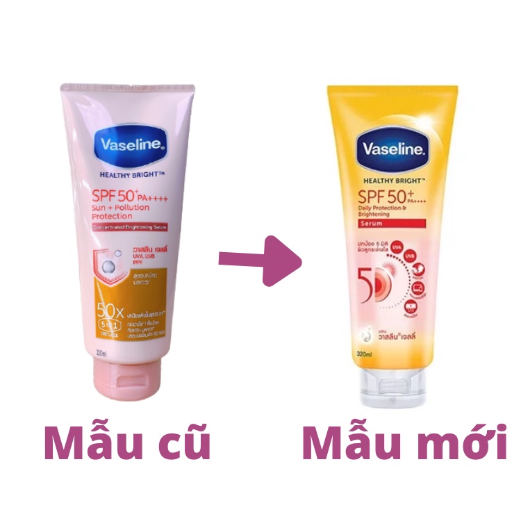 Sữa Dưỡng Thể Trắng Da Toàn Thân Chống Nắng Vaseline Healthy Bright Sun + Pollution Protect SPF 50+