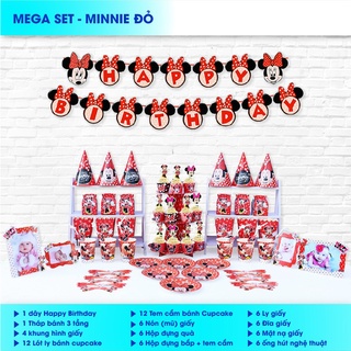 [MEGA SET]  Set trang trí sinh nhật cho bé, 12món