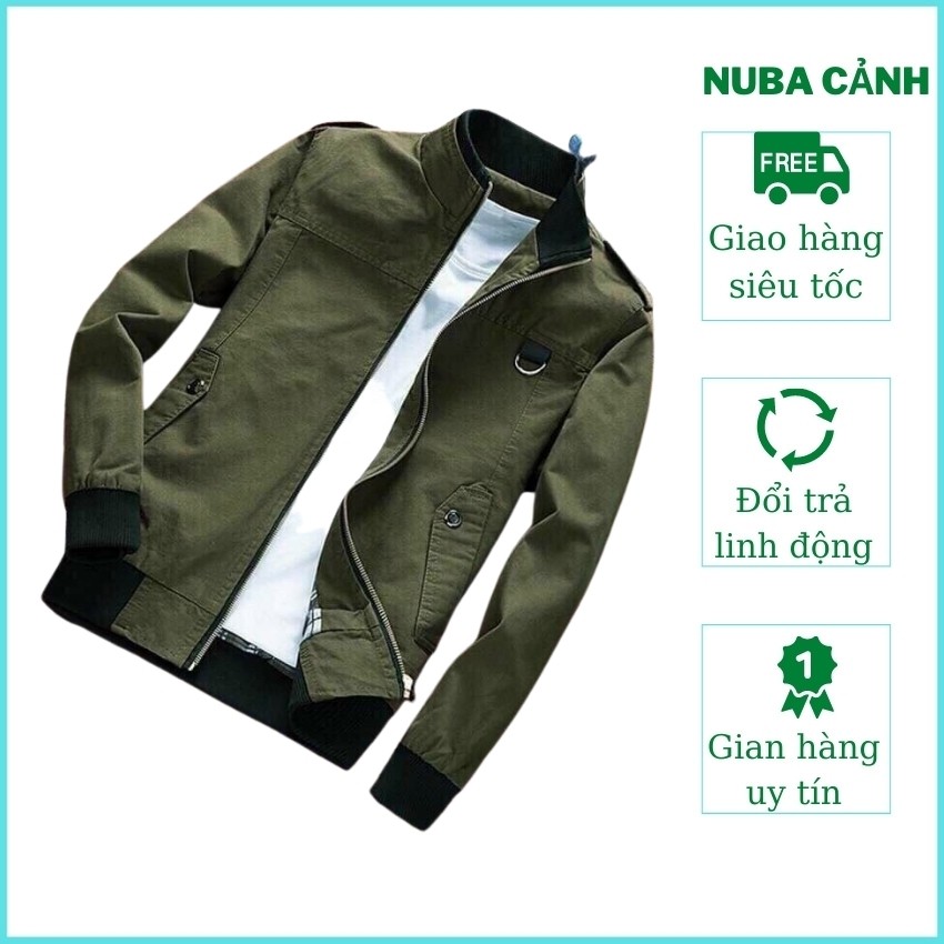 Áo khoác nam chất vải kaki NUCA 03