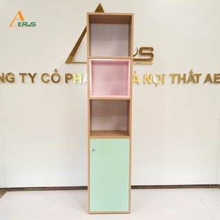 Kệ sách gỗ, tủ trang trí gỗ công nghiệp thiết kế nhỏ gọn, tiện lợi (KS-40)