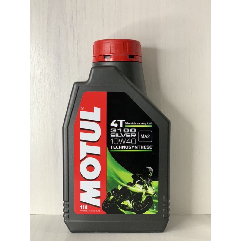 Dầu Nhớt XE SỐ Bán Tổng Hợp MOTUL 3100 SILVER 10W40, API SM, JASO MA2