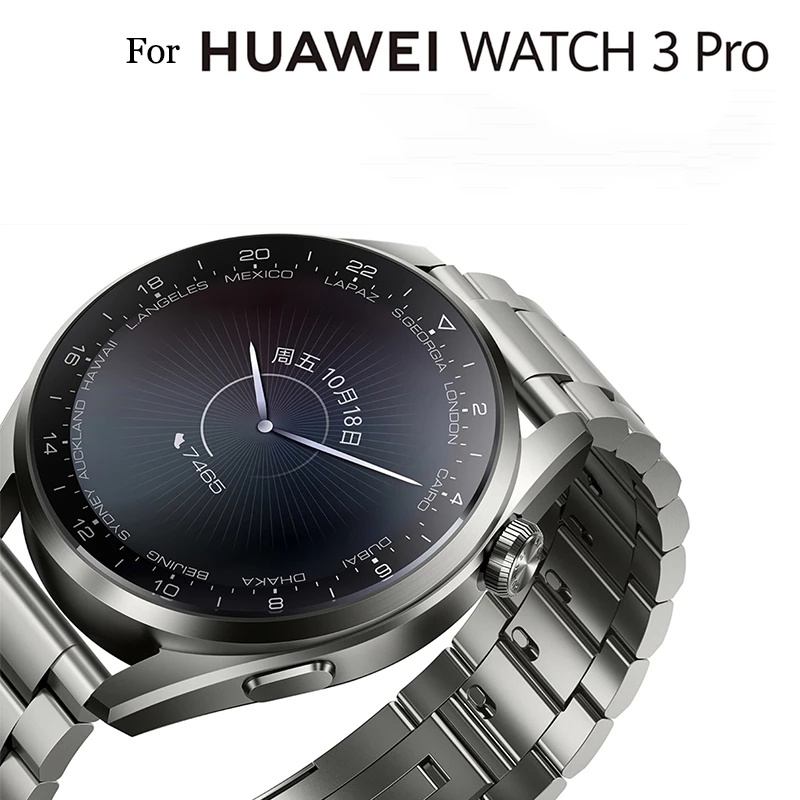Dây Đeo Inox Màu Xám Cho Đồng Hồ Thông Minh Huawei Watch 3 / 3 Pro 22mm Huawei Gt 2 2e