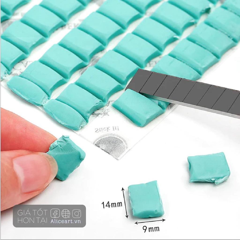 Pocket pan chiết màu nước + hộp nhựa rỗng lưu trữ sticker, khuyên tai, đựng nhẫn + Keo đất sét Faber Castell