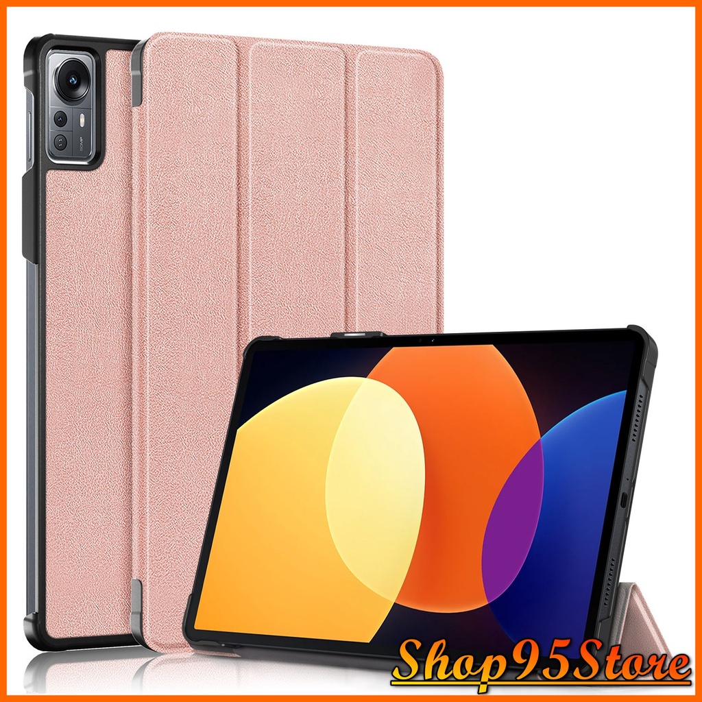 (tặng bút cảm ứng) Bao Da Máy Tính Bảng Cho Xiaomi Pad 5 Pro 12.4 inch 2022 từ tính hỗ trợ smart cover