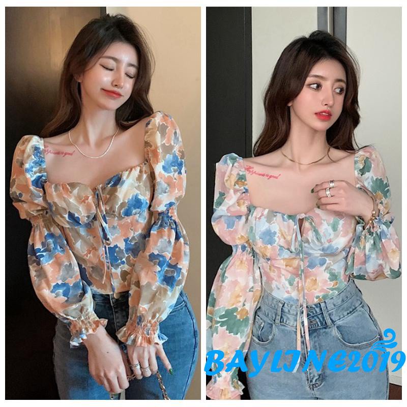 Áo Lửng Tay Dài Cổ Vuông Thời Trang Quyến Rũ Cho Nữ | BigBuy360 - bigbuy360.vn