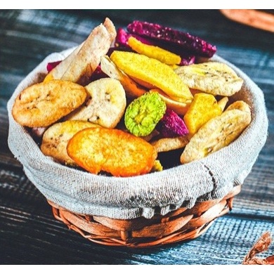 Trái cây sấy thập sấy nguyên miếng hàng xuất khẩu,Củ quả thập cẩm sấy Đà Lạt 500gr