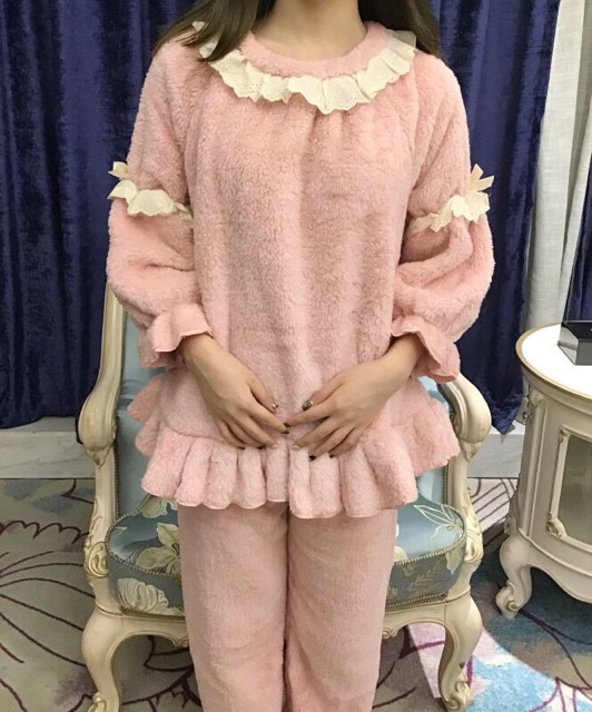 Bộ ngủ lông mịn- kèm ảnh thậtMã 334