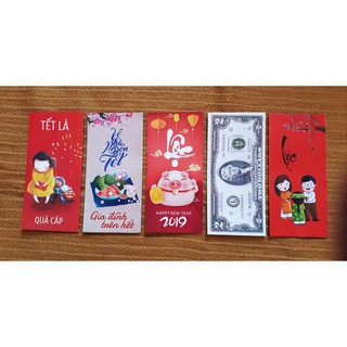 Bao lì xì tết 2019 - Set 50 cái 10 mẫu cực đẹp