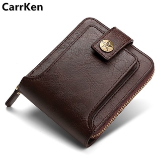 Ví nam carrken có khoá kéo ngang phong cách retro mới 002