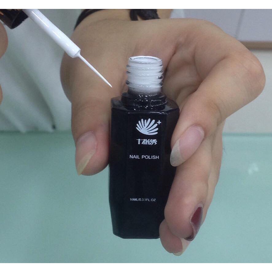 Gel Vẽ Nét Hoa Mai Cao Cấp - gel vẽ nét mảnh chai 12ml Đen/Trắng