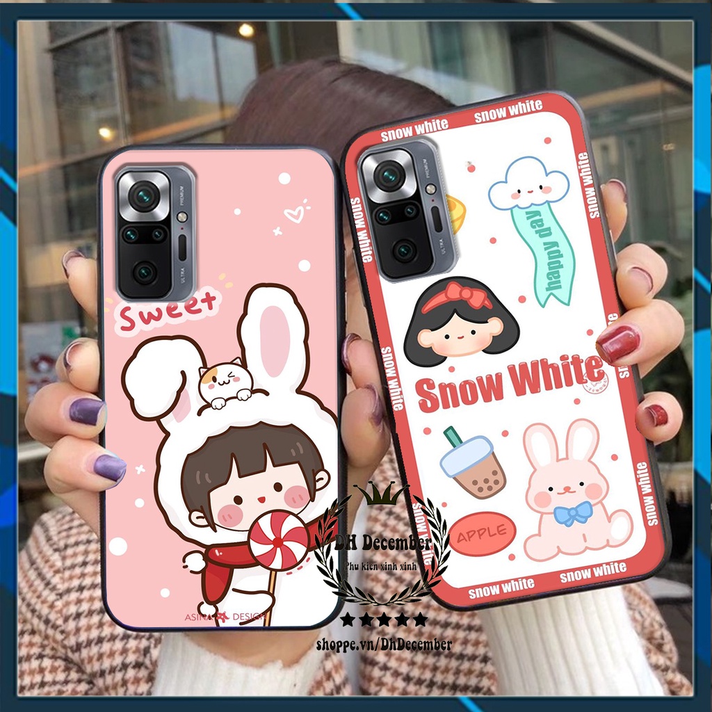 Ốp lưng Xiaomi REDMI NOTE 10 PRO in hình 3D lucky, gấu Brick xinh xắn - KHÔNG NÊN BỎ LỠ