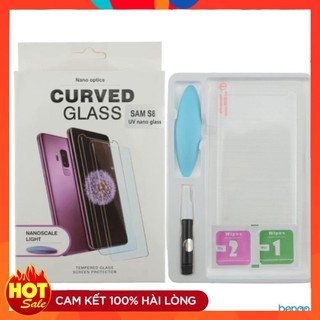 vstn Kính cường lực Samsung S10 & S10PLUS Vân Tay Nhạy full Màn Hình keo nước UV - uv2 New 2020