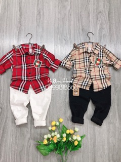 Áo sơmi Burberry cho bé (Combo 2 áo)