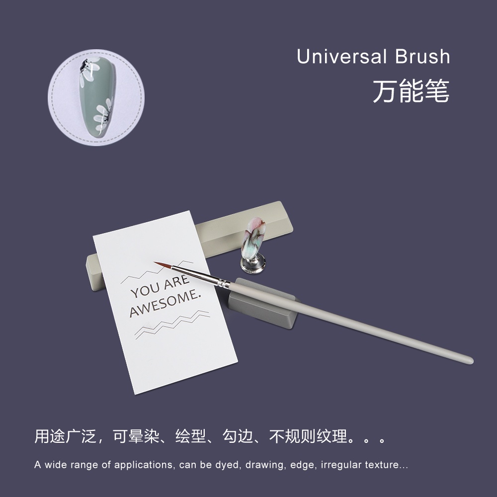 Set 4 Cọ Vẽ Tranh Sơn Dầu/Tranh Sơn Dầu Màu Nước Đầu Móc Bằng Acrylic Watercolor nail polish brush details brush