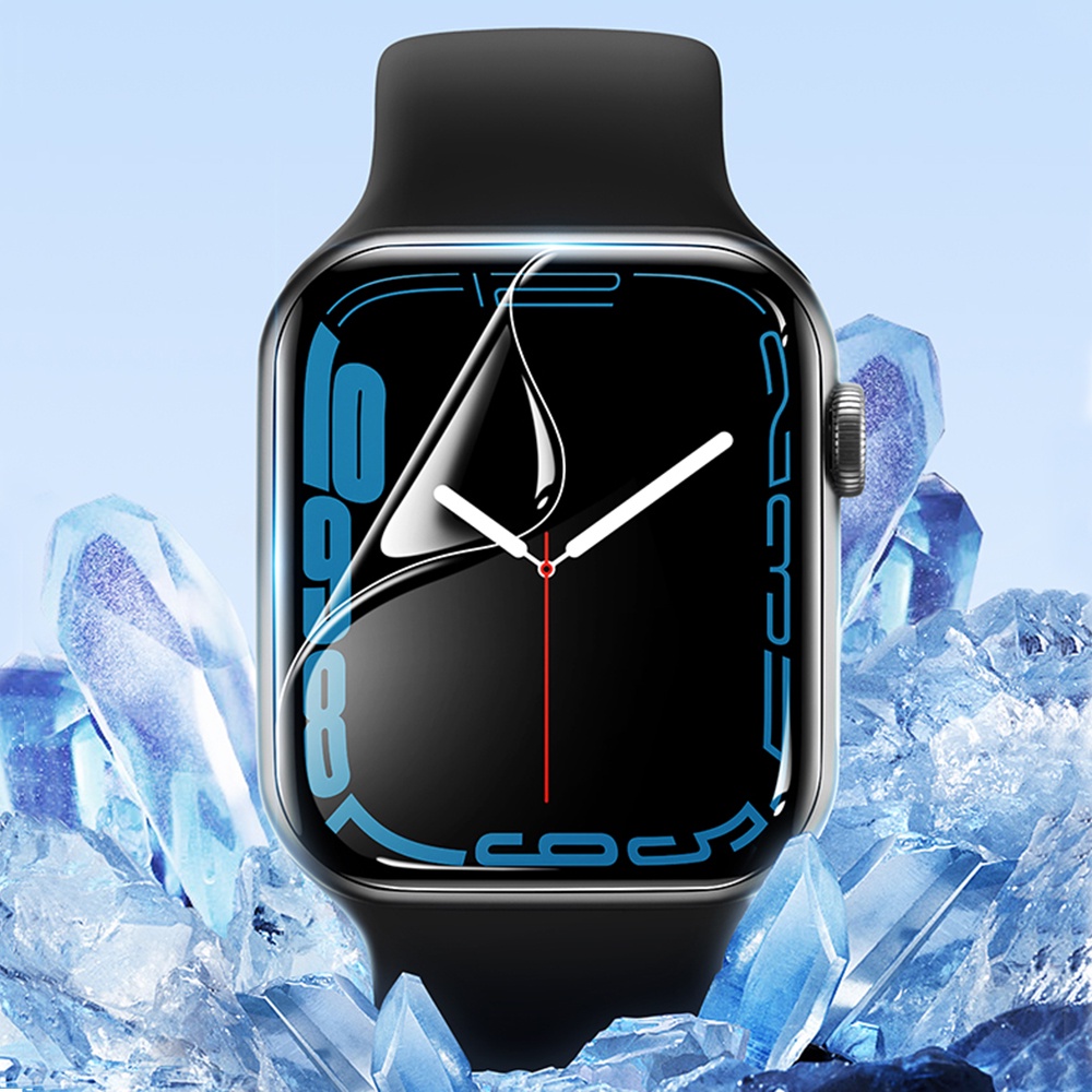 Miếng Dán Mềm Trong Suốt Bảo Vệ Màn Hình Cho iwatch 45mm 41mm 40 44mm iwatch 7 6 se 5 4 3 38 42mm