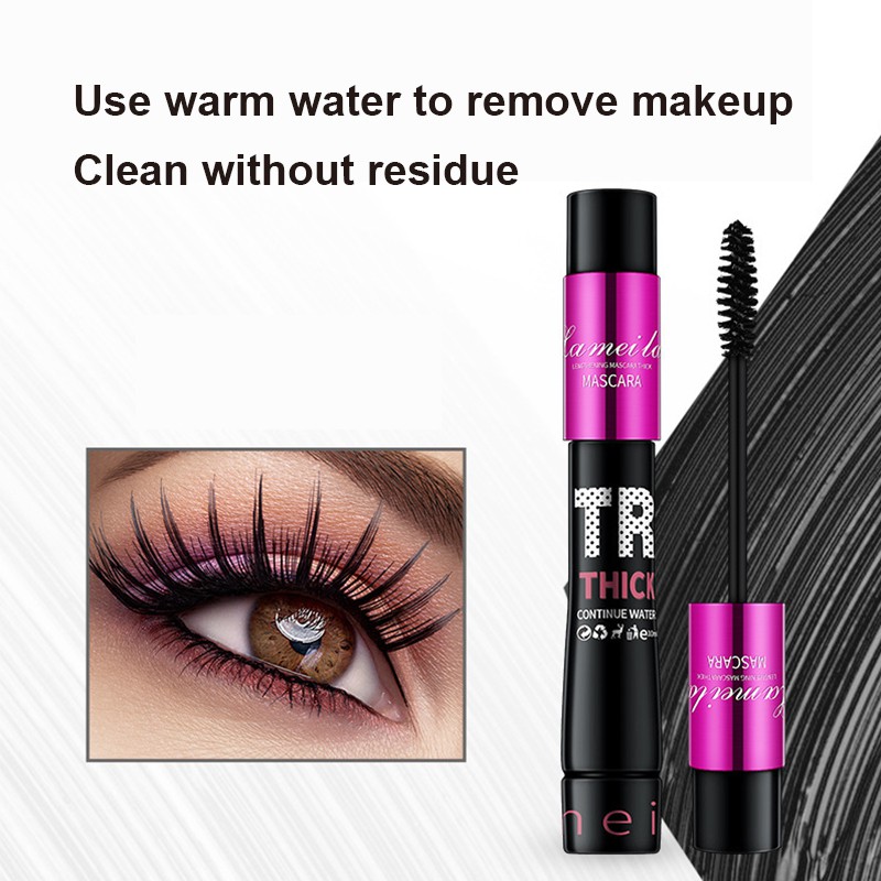 Mascara LAMEILA màu đen chống thấm nước chuốt mi cong dài tự nhiên 27.5g