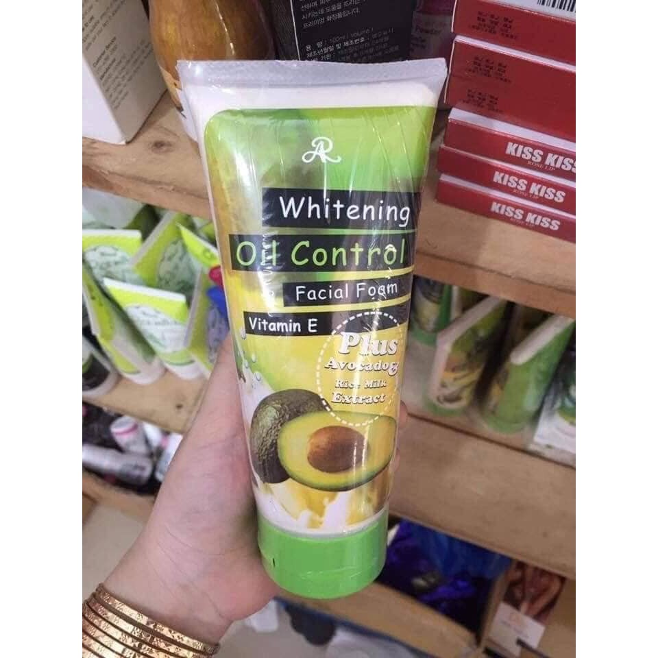 SỮA RỬA MẶT BƠ ARON WHITENING OIL CONTROL THÁI LAN 210ml