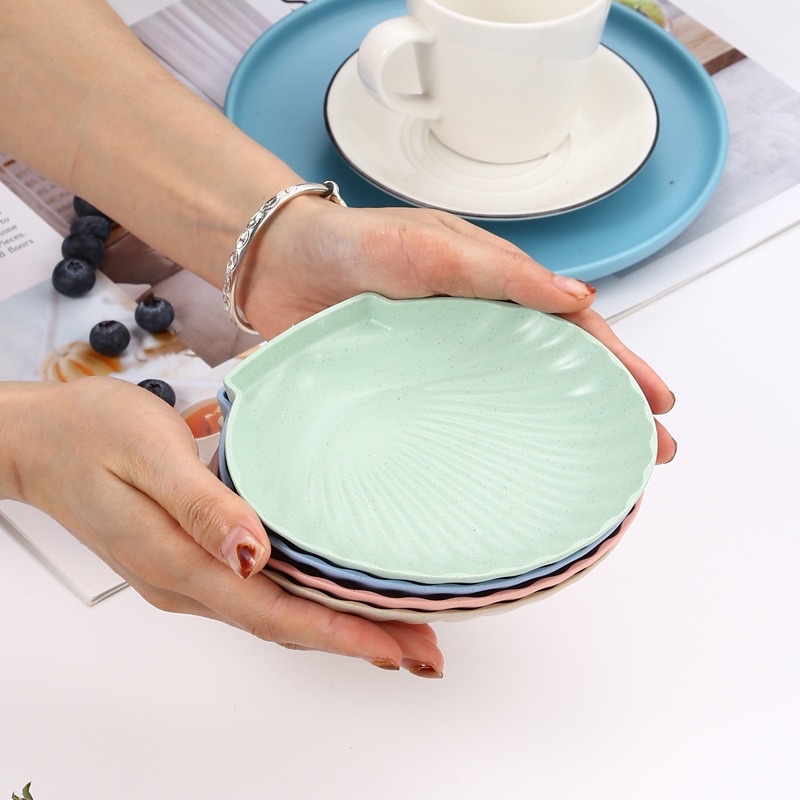 Đĩa sò dễ thương sản phẩm lúa mạch đựng thức ăn hoa quả