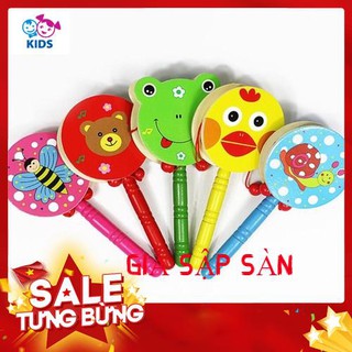 [Sale Sập Sàn] Đồ chơi xúc xắc trống bằng gỗ sinh động cho bé