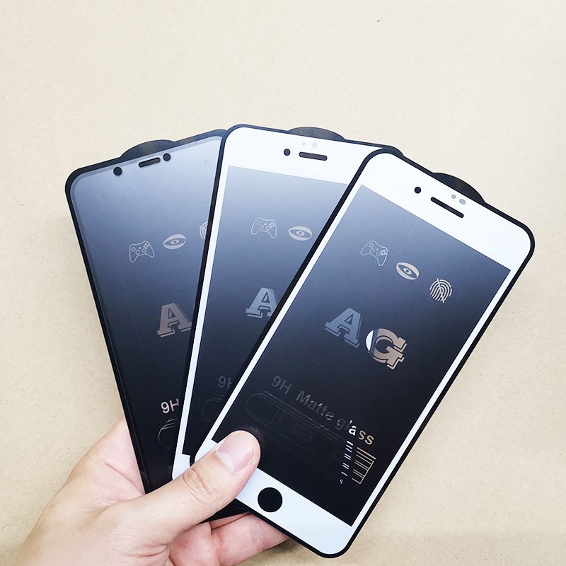 Kính cường lực chống vân tay Iphone 6 6s Plus 7 8 Plus X Xs Xsmax 11 Promax 12 Promax 13 pro max 14 pro max