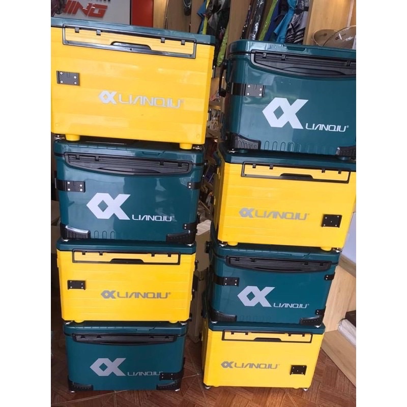 Thùng câu đài lianqiu hàng loại 1 chính hãng LQ 216 tải trọng 32 lít vip bdshad8