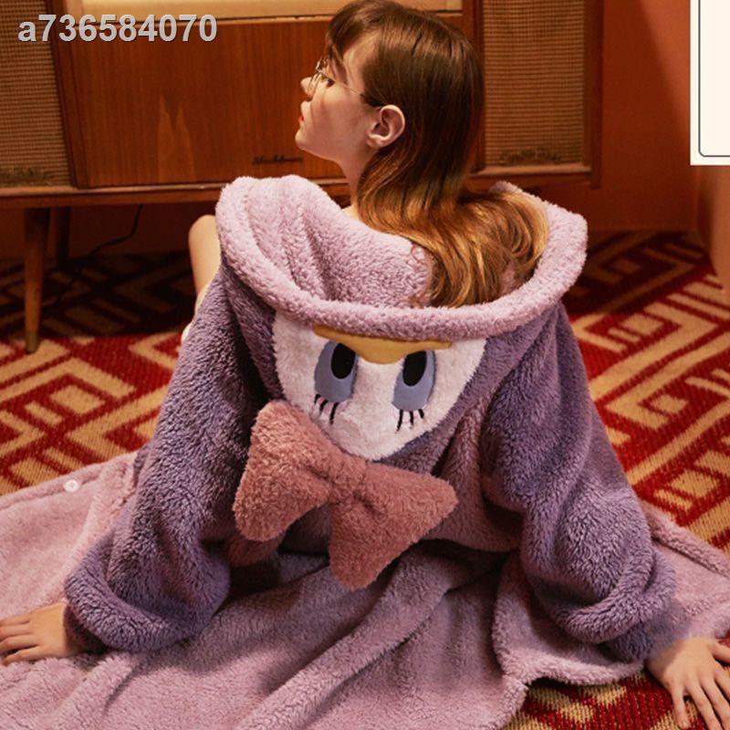 ☸Ltd. Ltd.❁Đầm ngủ tay dài in hình vịt Donald đáng yêu | BigBuy360 - bigbuy360.vn