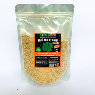 Muối tôm ớt xanh rang sả domaxfood - bịch zip 500g - siêu hấp dẫn