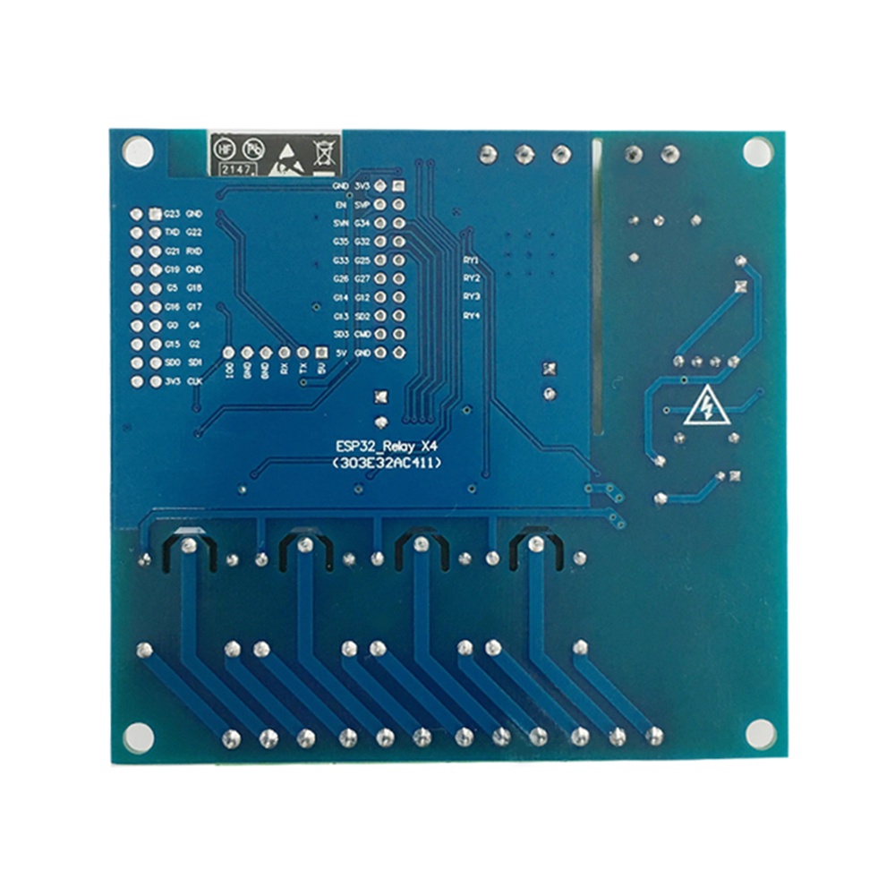 Mô Đun Rơ Le Phát Triển ESP32 WIFI Bluetooth 4 Kênh AC DC ESP32